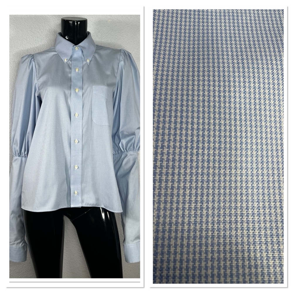 Women's Blue Button Down Shirt